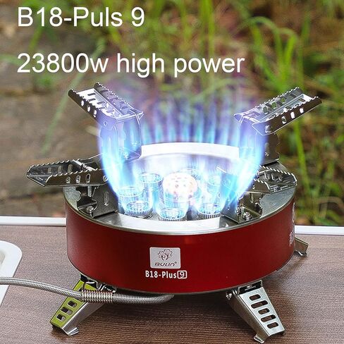 BULIN AirOka B18 Puls 23800W Alloy Portable Picnic Camping Stove Windproof Design Gas Cooking Burner with Piezo Ignition and Carrying Case Foldable Stove for Outdoor BackpackingHikingPicnicCar in Kuwait