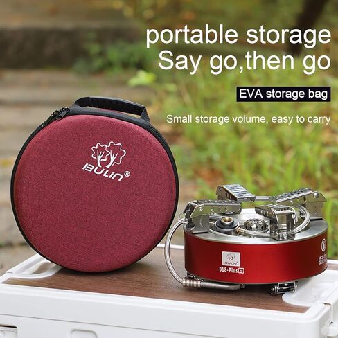 BULIN AirOka B18 Puls 23800W Alloy Portable Picnic Camping Stove Windproof Design Gas Cooking Burner with Piezo Ignition and Carrying Case Foldable Stove for Outdoor BackpackingHikingPicnicCar in Kuwait