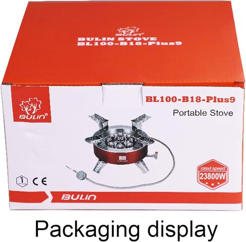 BULIN AirOka B18 Puls 23800W Alloy Portable Picnic Camping Stove Windproof Design Gas Cooking Burner with Piezo Ignition and Carrying Case Foldable Stove for Outdoor BackpackingHikingPicnicCar in Kuwait