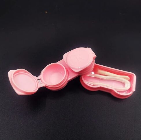 12 عبوة من حافظة هاتف بعدسات لاصقة بغطاء قلاب مع ملقاط وأدوات إزالة حاوية تخزين متنوعة بألوان ماكارون, ماكارون كولورز, 6*2.8*1.3CM, لا in Kuwait