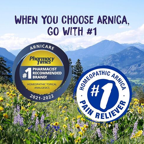 Boiron Pain Relief Arnicare 4.2oz Gel (Pack of 2) - Soothing Relief - Muscle and Joint Pain, Muscle Soreness, Bruises, Swelling - Fragrance-Free in Saudi Arabia