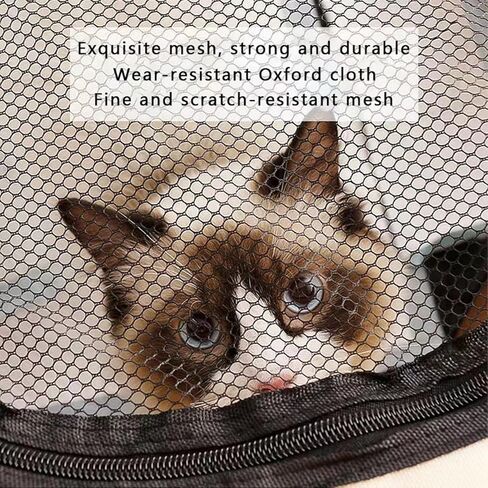 روضة حيوانات أليفة محمولة، روضة قابلة للطي للقطط والكلاب مع سحاب مناسبة للاستخدام الداخلي والخارجي والتخييم والسفر خيمة مقاومة للماء للحيوانات الأليفة للقطط والجراء والخنازير الغينية والأرانب وغيرها من الحيوانات الصغيرة رمادي in Kuwait