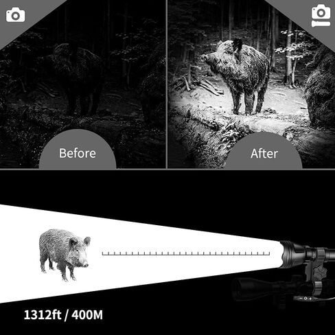 KL52Plus Zoomable Hunting Flashlight Kit for Coyote, Hog & Varmint in Kuwait