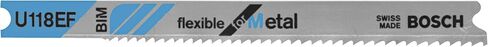 BOSCH U118EF 5-Piece 3-1/8 In. 14-18 Progressive TPI Flexible for Metal U-shank Jig Saw Blades in Saudi Arabia