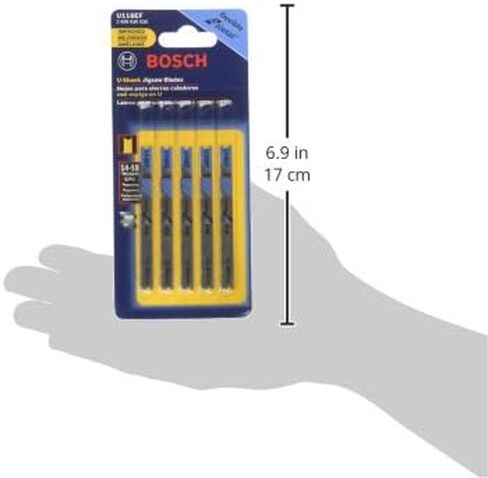 BOSCH U118EF 5-Piece 3-1/8 In. 14-18 Progressive TPI Flexible for Metal U-shank Jig Saw Blades in Saudi Arabia