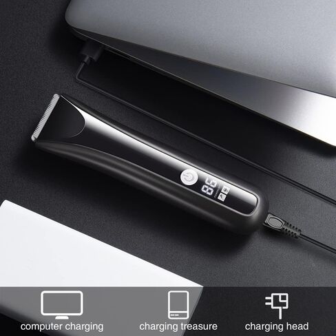 Dog Razor- pet Beauty Scissors Set Low Noise Rechargeable Cordless Electric Mute Barber, Suitable for Dogs, Cats and Other Pets (Blue) in Kuwait