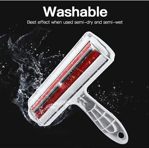 مزيل شعر الحيوانات الأليفة من ZP-PY - مزيل شعر الكلاب والقطط قابل لإعادة الاستخدام، للأريكة والغطاء ومقاعد السيارة والخرز والأثاث، أداة إزالة فراء الحيوانات ذات بكرة الوبر المطورة in Saudi Arabia