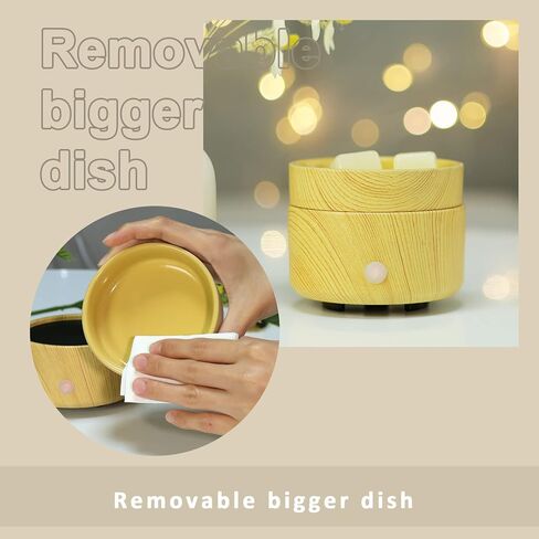 موقد تسخين الشمع - موقد سيراميك 3 في 1 للزيوت العطرية الكهربائية المعطرة لتدفئة الشمع، مذيب الشموع للمنزل والمكتب وغرفة النوم والحمام وغرفة المعيشة هدية وديكور in Kuwait