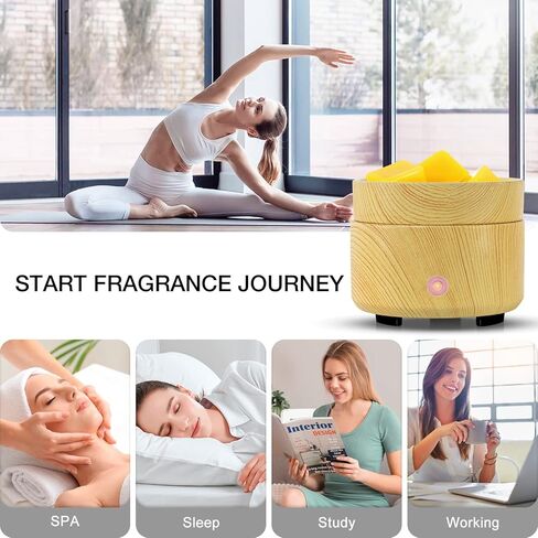 موقد تسخين الشمع - موقد سيراميك 3 في 1 للزيوت العطرية الكهربائية المعطرة لتدفئة الشمع، مذيب الشموع للمنزل والمكتب وغرفة النوم والحمام وغرفة المعيشة هدية وديكور in Kuwait