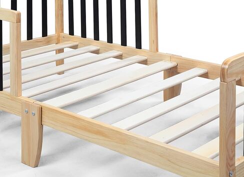 Olive & Opie Twain Toddler Bed, Natural/Black in Saudi Arabia