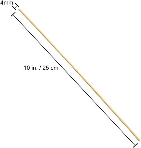 اكسكيس 120 قطعة من اعواد القصب البديلة، 60 قطعة من اعواد الروطان الخشبية (لون طبيعي) + 60 قطعة من عصي اعادة تعبئة موزع القصب الفايبر (لون اسود) - 10 انش × 4 ملم (120، 10 انش × 4 ملم) in Kuwait