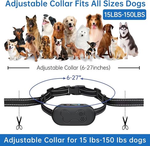 طوق صدمات للكلاب من owvtrg لكلبين (15-150 رطلًا) طوق تدريب كهربائي مقاوم للماء وقابل لإعادة الشحن مع جهاز تحكم عن بعد للكلاب الصغيرة والمتوسطة والكبيرة مع صوت تنبيه واهتزاز وصدمة آمنة وأوضاع مصباح يدوي (أزرق) in Kuwait