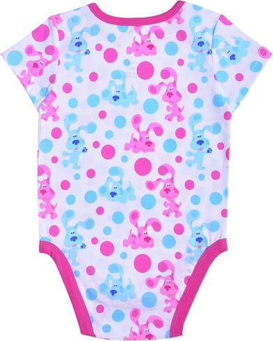 Nickelodeon Blue’s Clues & You Girls’ Blue and Magenta 3 Pack Bodysuits for Newborn and Infant – Pink/Grey in Saudi Arabia