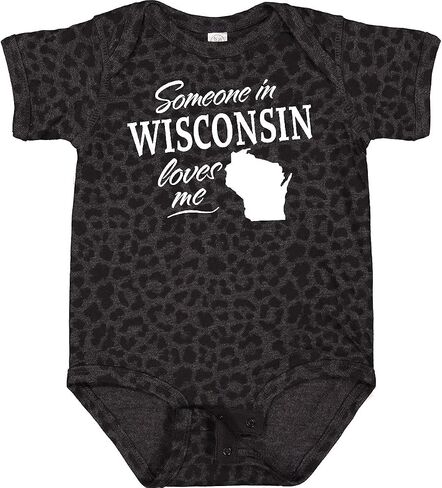 inktastic Someone in Wisconsin Loves Me Baby Bodysuit in Saudi Arabia