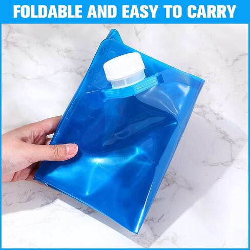 Suclain 26 Gallon Collapsible Water Container Bag 10 Pieces 2.6 Gallon Collapsible Water Storage Jug with Faucet Water Containers Portable Water Tank Emergency Storage for Fishing Camping Supply in Saudi Arabia