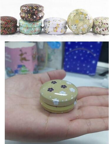 Rolin Roly 12Pcs Tins Jars with Lids Candle Travel Tins Mini Aluminum Cans Round Reusable Tinplate Empty Container for DIY Essential Oils Scented Christmas Candles Tea Candy in Saudi Arabia