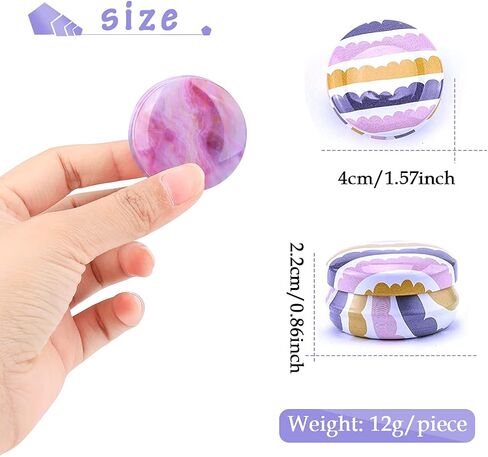 Rolin Roly 12Pcs Tins Jars with Lids Candle Travel Tins Mini Aluminum Cans Round Reusable Tinplate Empty Container for DIY Essential Oils Scented Christmas Candles Tea Candy in Saudi Arabia
