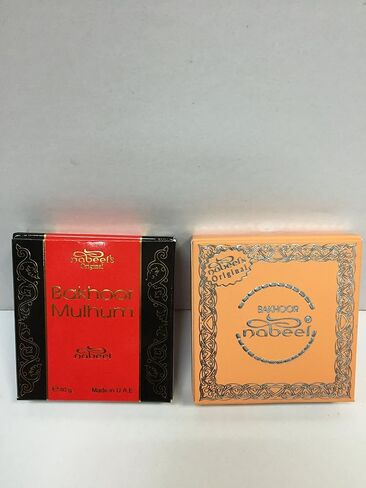 Nabeel Bakhoor Men & Women (Unisex) 40 GM I 1 Pack I Oriental-Woody Incense I Signature Arabian Perfumery I by Nabeel Perfumes in Saudi Arabia