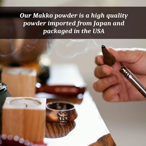 Organic Earth Makko Powder 4oz - Powder Incense Burner Kit - High Grade Premium Incense for Making Cones & Coil Incense - DIY Gift in Saudi Arabia