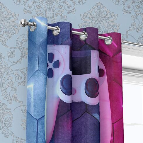 BailiPromise Cute Cartoon Cat Window Curtains for Kids Room 86W x 89L inch,Simple Strokes Animals Window Drapes,Decorative Printed Curtains for Living Room Wall Decor Fabric 2 Panels in Saudi Arabia
