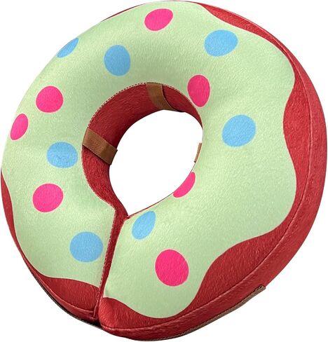 Inflatable Cone Collar for Dogs and Cats - Soft Pet Recovery Collar Does Not Block Vision E-Collar (Large, Pink) in Kuwait