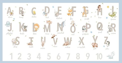 مفارش طاولة للاستعمال مرة واحدة من نيبل آند ريست، 20 قطعة من كرسي الطعام المرتفع من ايكيا أنتيلوب، مفارش مكان لاصقة على شكل حيوانات الأبجدية ABC، مفرش طاولة للأطفال للمطاعم وطاولة الطعام وأساسيات السفر للأطفال الصغار in Kuwait