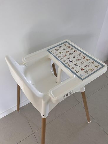 مفارش طاولة للاستعمال مرة واحدة من نيبل آند ريست، 20 قطعة من كرسي الطعام المرتفع من ايكيا أنتيلوب، مفارش مكان لاصقة على شكل حيوانات الأبجدية ABC، مفرش طاولة للأطفال للمطاعم وطاولة الطعام وأساسيات السفر للأطفال الصغار in Kuwait