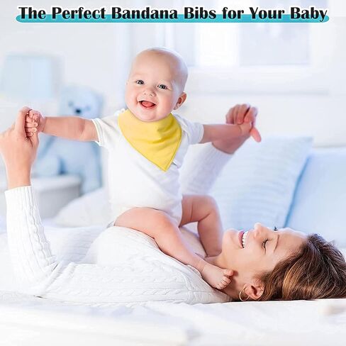modacraft 15 حزم باندانا لعاب المرايل للطفل صبي فتاة، لينة ماصة المرايل الطفل، للجنسين الصلبة اللون القطن العضوي المرايل المرايل التسنين طفل مع يستقر قابل للتعديل للحفاظ على جفاف الطفل in Kuwait