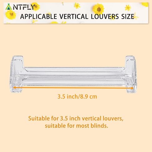 Antfly 6 PCS Vertical Blind Valance Corners, 3.5" Vertical Blind Dust Cover L Valance Return Corner Adapter for L Sharp Dust Cover,Blinds Accessory in Kuwait