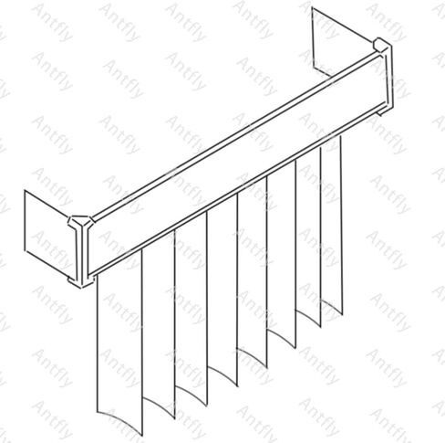 Antfly 6 PCS Vertical Blind Valance Corners, 3.5" Vertical Blind Dust Cover L Valance Return Corner Adapter for L Sharp Dust Cover,Blinds Accessory in Kuwait