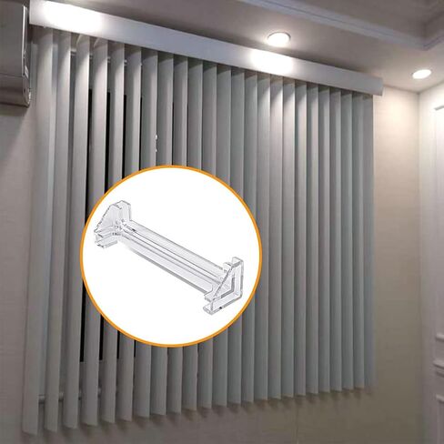 Antfly 6 PCS Vertical Blind Valance Corners, 3.5" Vertical Blind Dust Cover L Valance Return Corner Adapter for L Sharp Dust Cover,Blinds Accessory in Kuwait