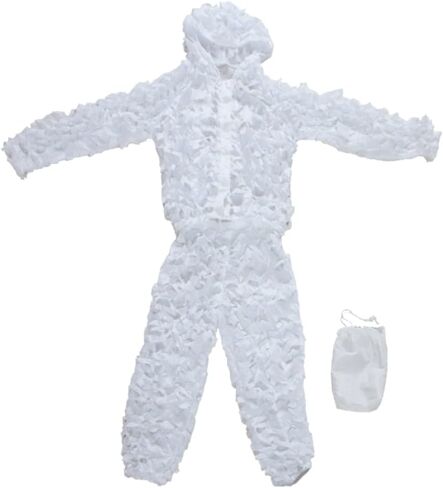 rejopfad بدلة Snow Ghillie بدلة بيضاء مموهة بدلة صيد مموهة للرجال والصيادين والقناصين in Kuwait