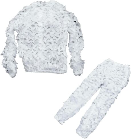 rejopfad بدلة Snow Ghillie بدلة بيضاء مموهة بدلة صيد مموهة للرجال والصيادين والقناصين in Kuwait