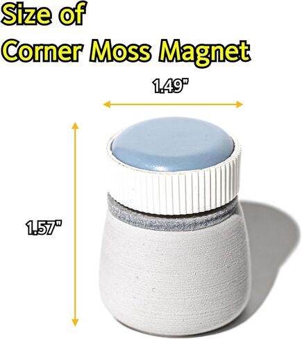 Minfactory Corner Moss Magnet 10T: منظف ممتاز لأحواض السمك لخزانات الزجاج والأكريليك حتى 10T - إزالة الطحالب والقشور في خزان الأسماك باستخدام مكشطة مقاومة للماء - مثالي للبيئات الغنية بالنباتات in Kuwait