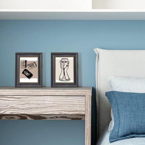 إطار صور Annecy مقاس 8x10 (4 عبوات، ألوان متنوعة) - إطارات صور ريفية مقاس 8x10 مع زجاج حقيقي عالي الدقة - يمكن تثبيته على الحائط وعرض سطح الطاولة in Kuwait