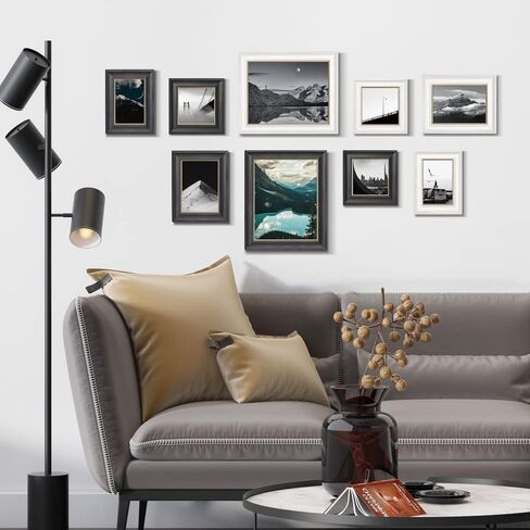 إطار صور Annecy مقاس 8x10 (4 عبوات، ألوان متنوعة) - إطارات صور ريفية مقاس 8x10 مع زجاج حقيقي عالي الدقة - يمكن تثبيته على الحائط وعرض سطح الطاولة in Kuwait