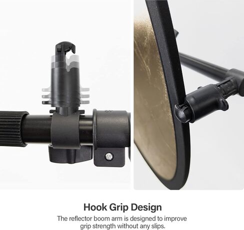 LimoStudio Boom Arm with Light Stand Tripod Mount, Max 82 inch Long Crossbar Arm, Length Adjustable, Compatible with Any Tripod Stand, Counter Weight Sand Bag, AGG289 in Kuwait