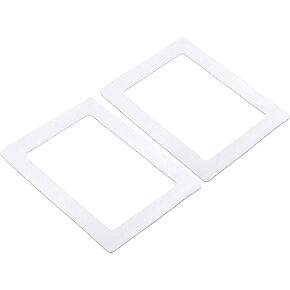 YOKIVE 2 Pcs Magnetic Picture Frame, PVC Magnets Holds Photo | Great for Refrigerator Dishwasher(White, 5x7 Inch)