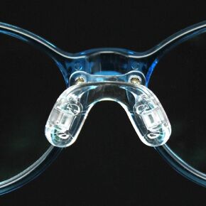 وسادات أنف على شكل سرج للنظارات، وسادات أنف بحزام جسر نظارات BEHLINE، استبدال وسادات الأنف المصنوعة من السيليكون الناعم المضادة للانزلاق، قطعة أنف لنظارات العين للأطفال/الأطفال (شفاف) in Kuwait