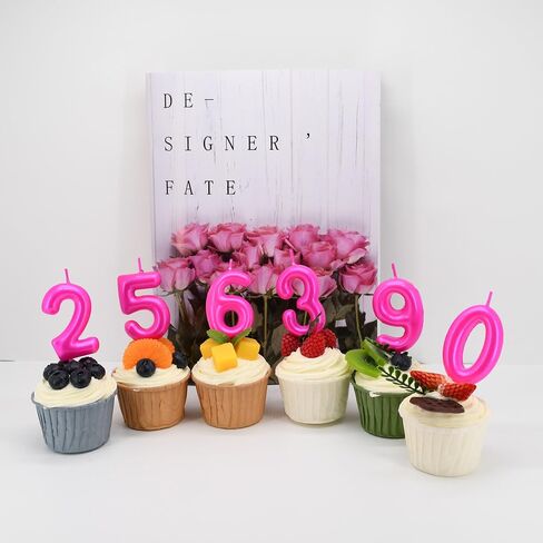 DERVENTA Number Candle Green 2.36 inch Party Celebration Anniversary Decoration Perfect Birthday Brunch Dessert Cake Topper 1 Piece (Number 2 Green) in Saudi Arabia