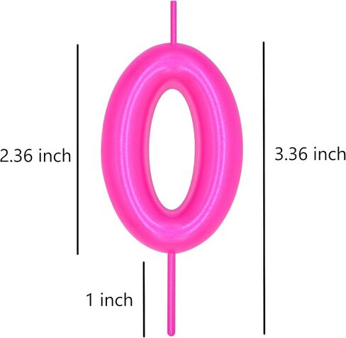 DERVENTA Number Candle Green 2.36 inch Party Celebration Anniversary Decoration Perfect Birthday Brunch Dessert Cake Topper 1 Piece (Number 2 Green) in Saudi Arabia