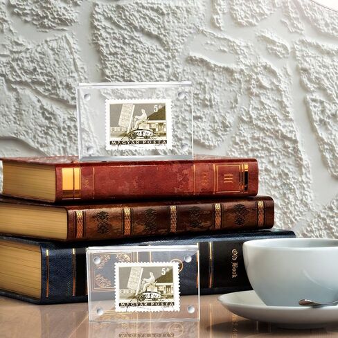 24 Pcs Mini Acrylic Picture Frames 2x3, Clear Magnetic Acrylic Frame for Fujifilm Instax Double Sided Wallet Small Desktop Display Photo Block for Home Office Wedding (2 x 3 Inch) in Kuwait