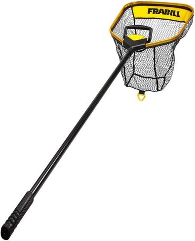 Frabill Trophy Haul Power Extend Fishing Net | Premium Landing Net with Built in Light and Telescoping Handle | Available in Multiple Hoop Sizes in Kuwait