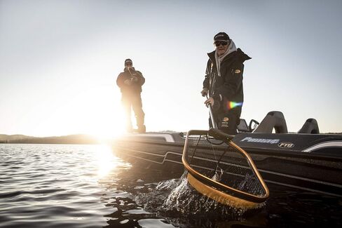Frabill Trophy Haul Power Extend Fishing Net | Premium Landing Net with Built in Light and Telescoping Handle | Available in Multiple Hoop Sizes in Kuwait