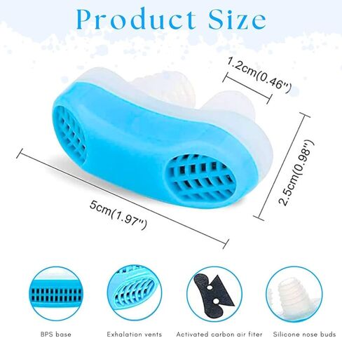 KAISHANE أجهزة مكافحة الشخير، حلول الشخير، أجهزة تنقية هواء الأنف لوقف الشخير، أدوات تقليل الشخير للرجال والنساء، أفضل الحلول لتخفيف احتقان التنفس، النوم المريح in Kuwait