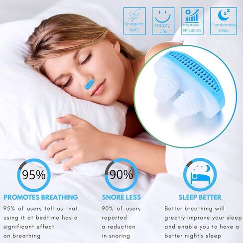 KAISHANE أجهزة مكافحة الشخير، حلول الشخير، أجهزة تنقية هواء الأنف لوقف الشخير، أدوات تقليل الشخير للرجال والنساء، أفضل الحلول لتخفيف احتقان التنفس، النوم المريح in Kuwait