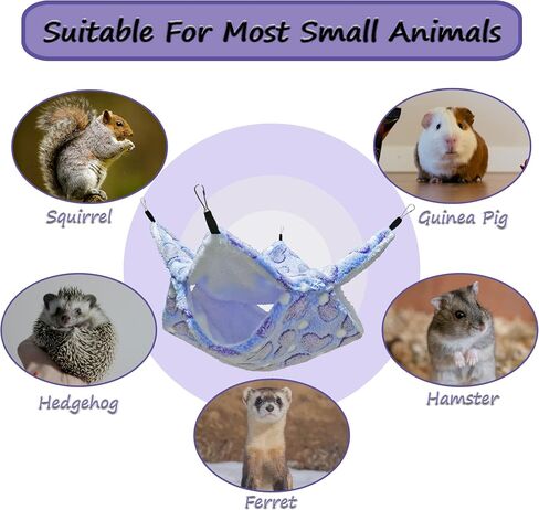 Guinea Pig Hammock for Cage 13.3X13.3,Sugar Glider Hammock,Reusable in Saudi Arabia