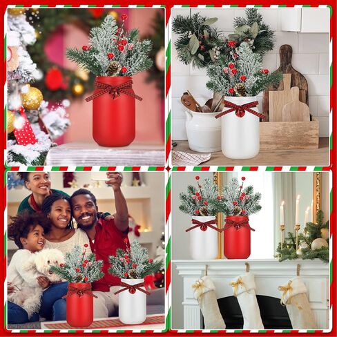 Lyrow 6 Pack Mason Jar Table Centerpiece Faux Christmas Berry Sunflower Lemon and Bell Kitchen Spring Summer Winter Farmhouse Decoration for Home Kitchen Tiered Tray Decoration(Sunflower Style) in Saudi Arabia