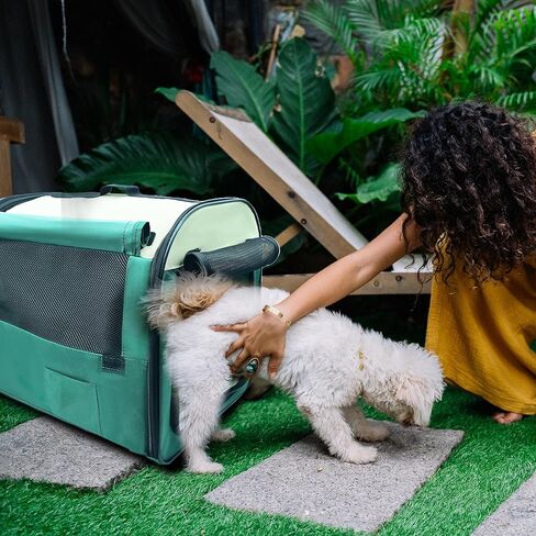 Soft Portable Dog Crate for Small Dogs, Foldable Dog Cat Playpen, Collapsible Dog Cage, Kennel Puppy Tent, Fit for Car Seats and Trunks, Ideal for Indoor Outdoor and Pets Travel in Kuwait