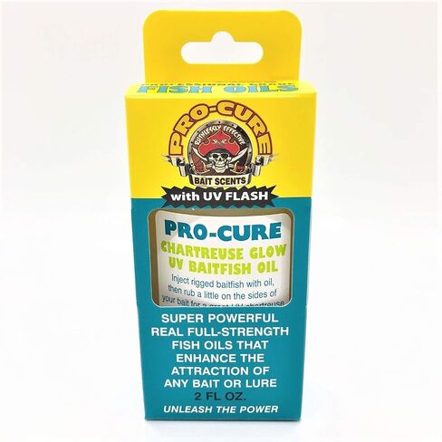 Pro-Cure Chartreuse Glow Uv Baitfish Oil, 2 Ounce in Saudi Arabia
